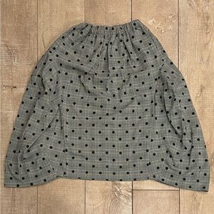 Japanese Polka Dot Midi Skirt